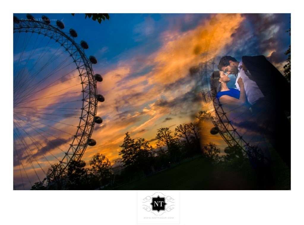 London eye photo engagement photography at night