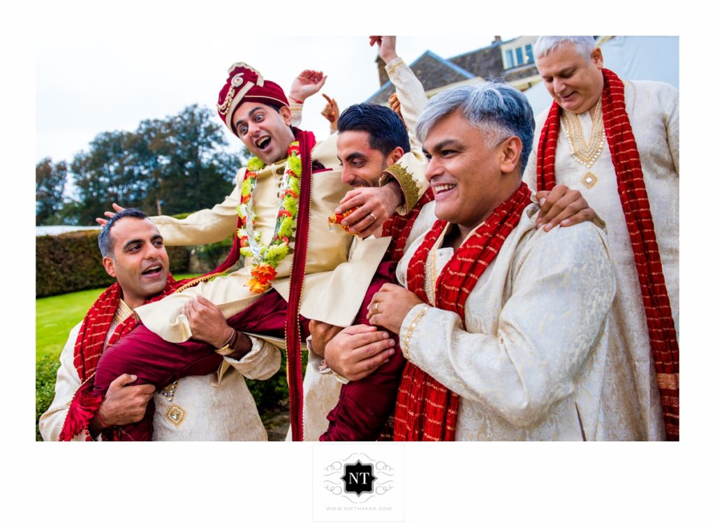 grooms party indian wedding nik thakar photography 