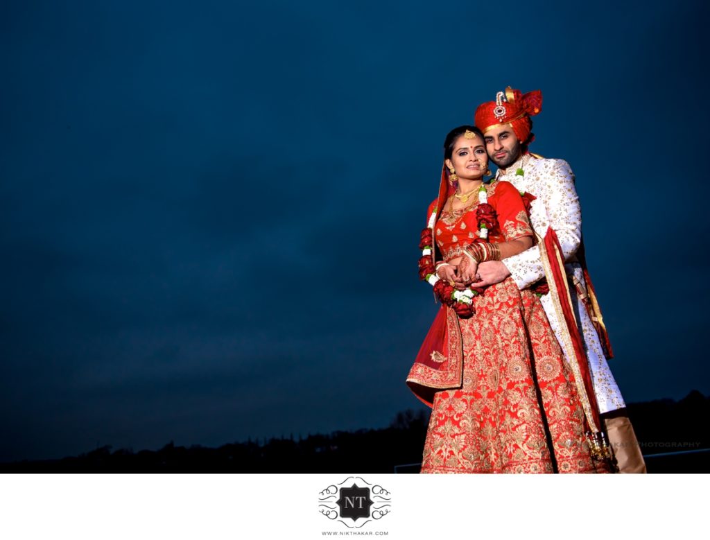 The Hive Indian Gujarati wedding Couple portraits