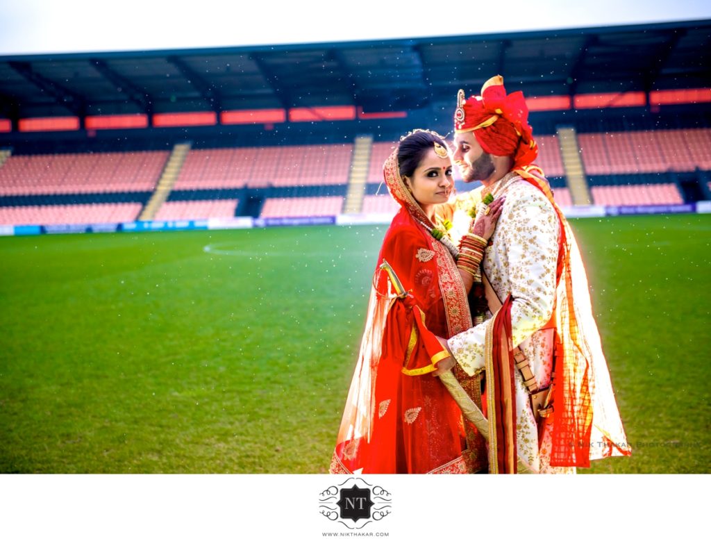 The Hive Indian Gujarati wedding Couple portraits